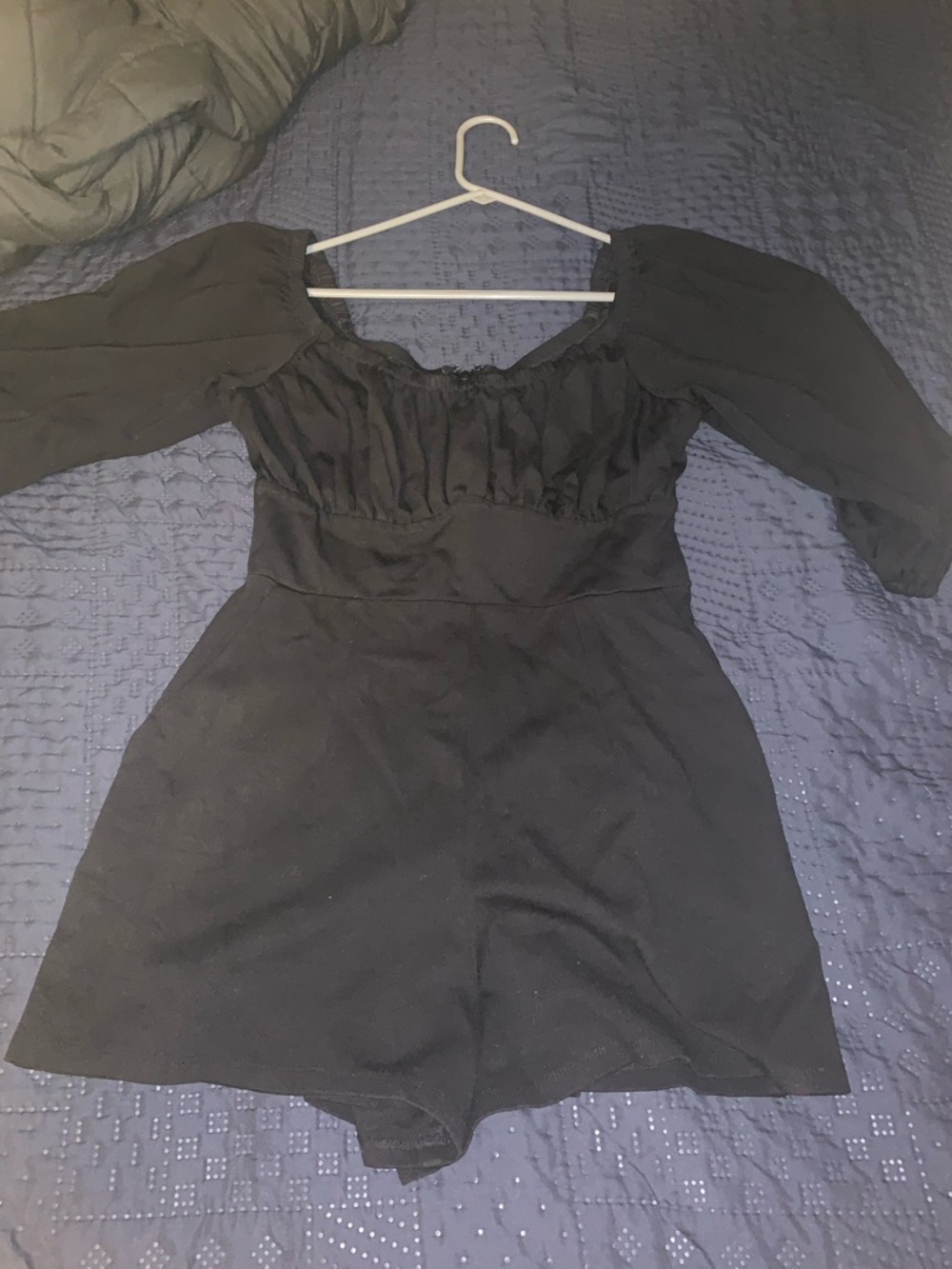 Vixen by Micheline Pitt Vacation Playsuit in Black- Size Large
